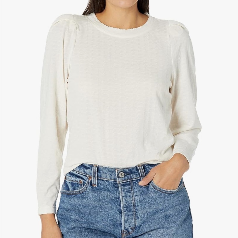 NWT Joie Black Long Sleeve and One Shoulder Top Size Small - Picture 5 of 6